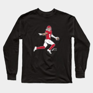 Stefon Diggs Houston Superstar Pose Long Sleeve T-Shirt